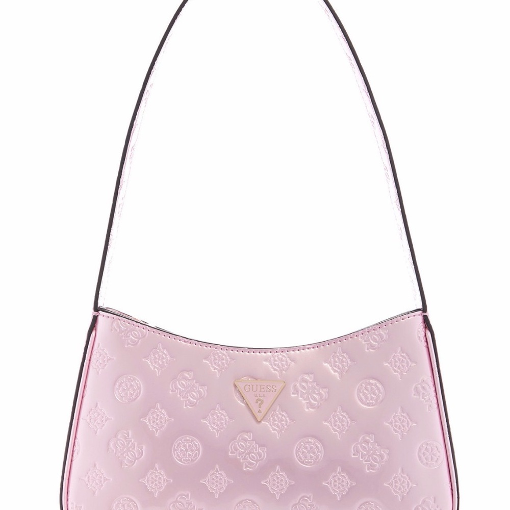 GUESS Light Pink Embossed Shoulder Bag